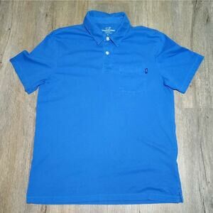Vineyard Vines Classic Fit Polo Small Blue Pima Cotton